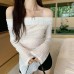 sheer lace-up sleeveless top