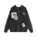 Vintage cloth washed hooded zipper jacket