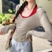 Two-Piece Set  Elegant Sheer V-Neck Sleeveless Top 