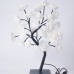 EVA Artificial Valentine's Day Rose Tree Lamp for Bedroom and Living Room, Qixi Wedding Decoration with USB Switch, Warm White Light