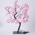 EVA Artificial Valentine's Day Rose Tree Lamp for Bedroom and Living Room, Qixi Wedding Decoration with USB Switch, Warm White Light
