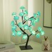 EVA Artificial Valentine's Day Rose Tree Lamp for Bedroom and Living Room, Qixi Wedding Decoration with USB Switch, Warm White Light