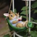 Garden Ornament Outdoor Tree Hanging Swing Decorative Novelty Balcony Animal Craft Gift