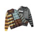 Color-Blocking Irregular Open Front Knit Cardigan Loose Lazy Knit Outerwear 