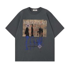 Character Reflection Letter Printed Short Sleeve