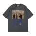 Character Reflection Letter Printed Short Sleeve