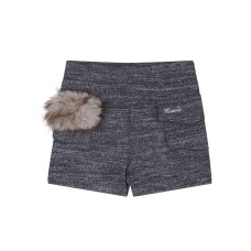 Splicing spicy girl knitted elastic waist shorts for women