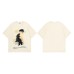 Animal Dog Printed Round Neck Short Sleeve