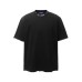 Embroidered letters with cut round neck short sleeves