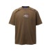 Cut open holes stick fabric embroider round neck short sleeves