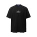 Cut open holes stick fabric embroider round neck short sleeves