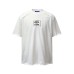 Cut open holes stick fabric embroider round neck short sleeves