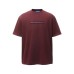 Embroidered letter printed short sleeved fabric Embroidered letter printed short sleeved fabric