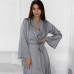 Silk-like Comfortable Loose Sleepwear Set for Women, Two-Piece Nightdress and Robe, Simple Casual Home Wear, Spring and Summer Style