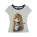 Barbie printed short sleeved T-shirt for women