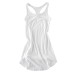 Retro slim fit mid length camisole tank top for women