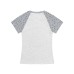 Star shoulder short sleeved t-shirt for women