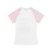 Star shoulder short sleeved t-shirt for women