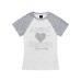 Star shoulder short sleeved t-shirt for women