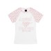 Star shoulder short sleeved t-shirt for women