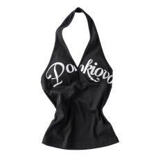 Printed camisole with chest cushion women's sleeveless top