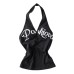 Printed camisole with chest cushion women's sleeveless top