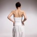 Retro rivet strapless with chest cushion for women