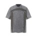 Splicing edge design washing water to make old short sleeves