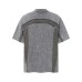 Splicing edge design washing water to make old short sleeves