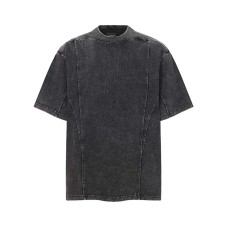 Deconstruction splicing washing water making old short sleeves
