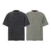 Deconstruction splicing washing water making old short sleeves