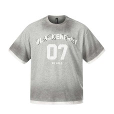 Short sleeved printed with alphanumeric printing Short sleeved printed with alphanumeric printing
