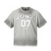 Short sleeved printed with alphanumeric printing