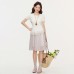 Cute Lace Trim Round Neck Short Sleeve Knit Top for Women