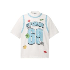 Fake two short sleeves with alphanumeric printing Fake two short sleeves with alphanumeric printing