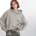 Casual Loose Hooded Sweatshirt Outerwear Casual Loose Hooded Sweatshirt Outerwear