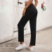 High waisted pocket straight leg pants