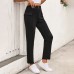 High waisted pocket straight leg pants