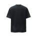 Spray painted dirty letter print round neck short sleeved shirt