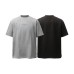 Irregular arc splicing letter embroidery short sleeved shirt