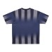 Striped letter printed sports short sleeved shirt