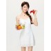 feminine floral strapless top for women