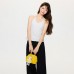 White Strapless Polka Dot Crop Top for Women