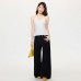 White Strapless Polka Dot Crop Top for Women