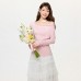 Sweet Pink Elegant Short Sleeve Slim Fit Inner Layer Top Sweet Pink Elegant Short Sleeve Slim Fit Inner Layer Top