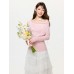 Sweet Pink Elegant Short Sleeve Slim Fit Inner Layer Top Sweet Pink Elegant Short Sleeve Slim Fit Inner Layer Top