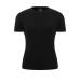Versatile shoulder white t solid color short sleeved women