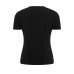 Versatile shoulder white t solid color short sleeved women