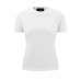 Versatile shoulder white t solid color short sleeved women