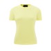Versatile shoulder white t solid color short sleeved women